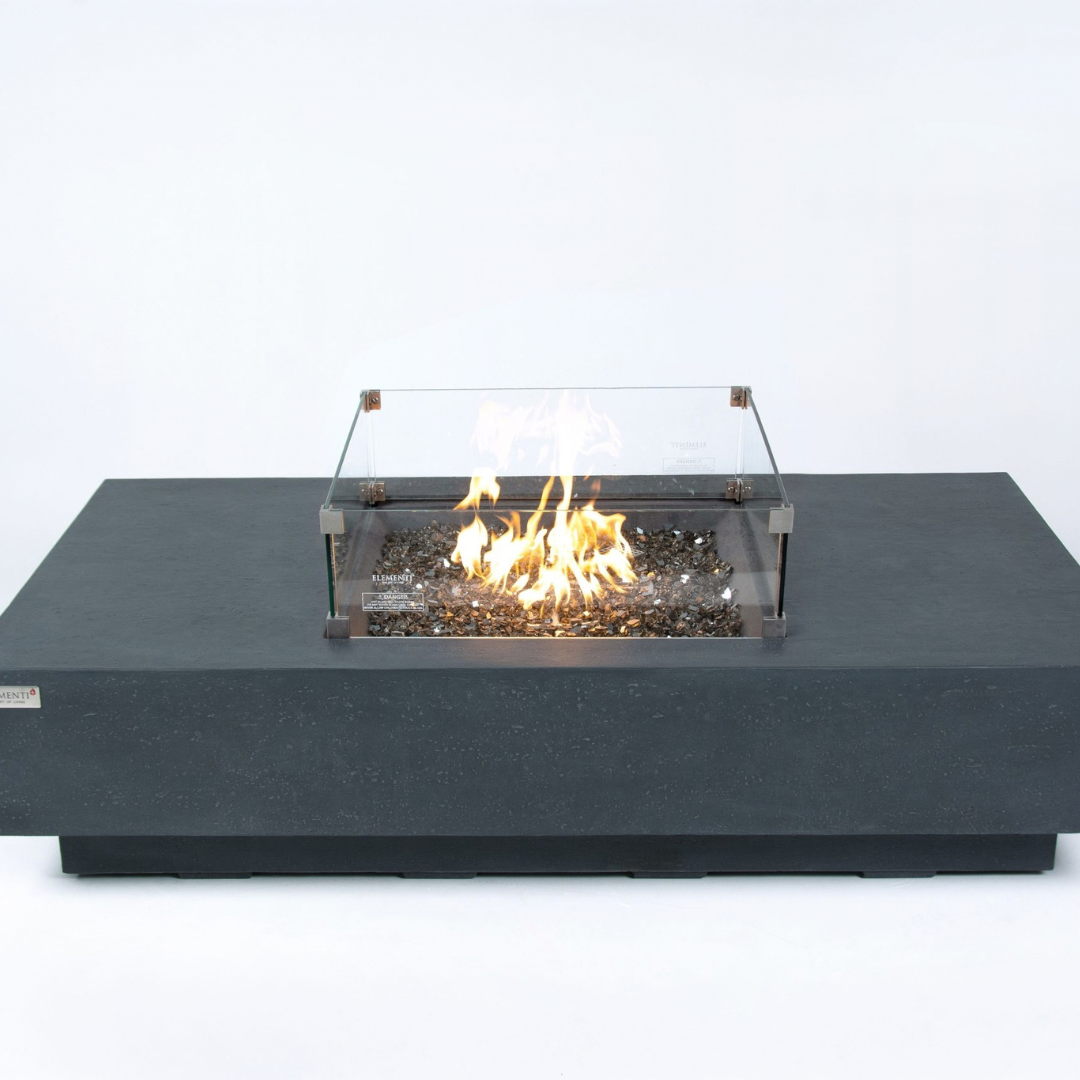 ELEMENTI PLUS CANNES Fire Table- Dark Gray