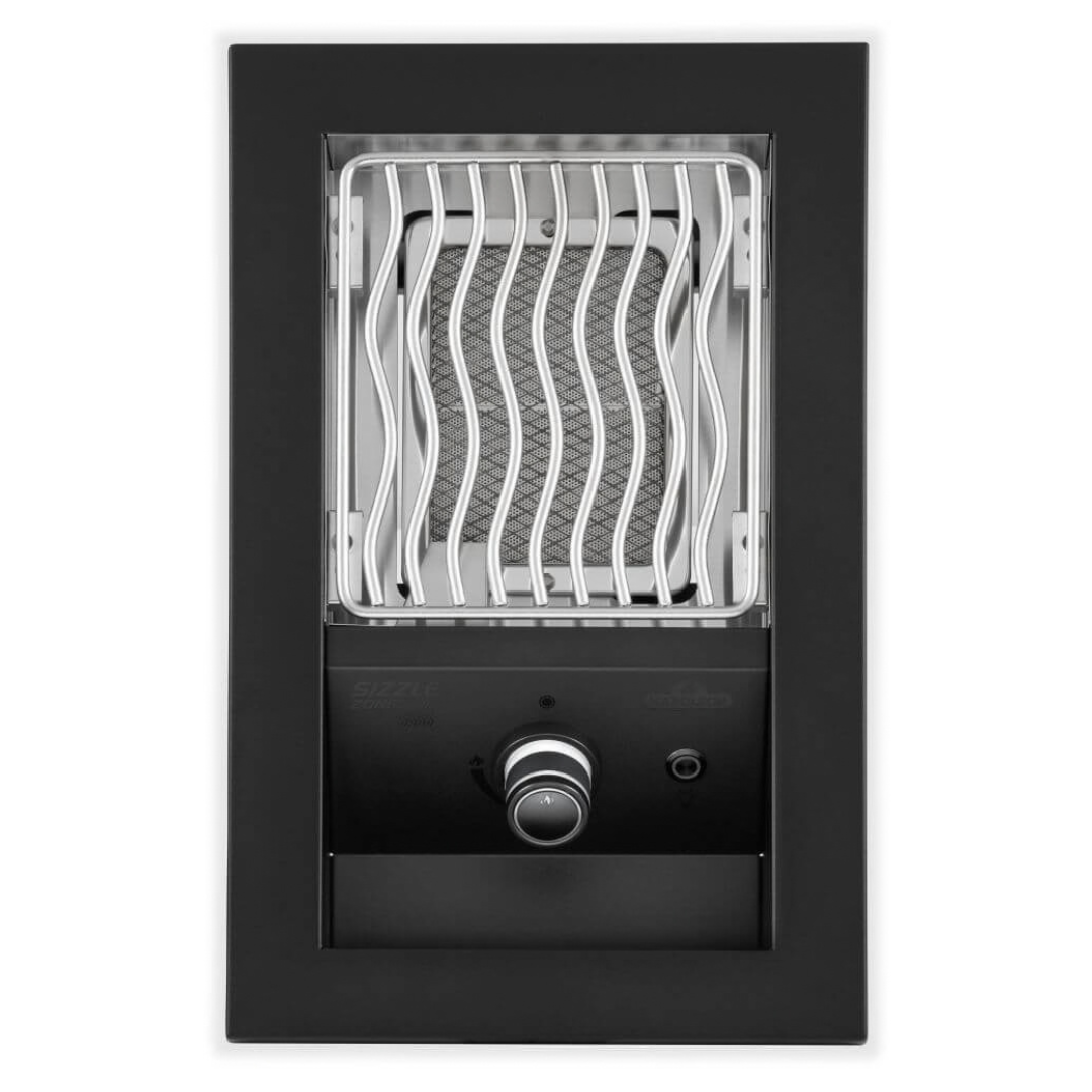 Napoleon Built-in 700 Series Single Infrared Burner with Matte Black Cover