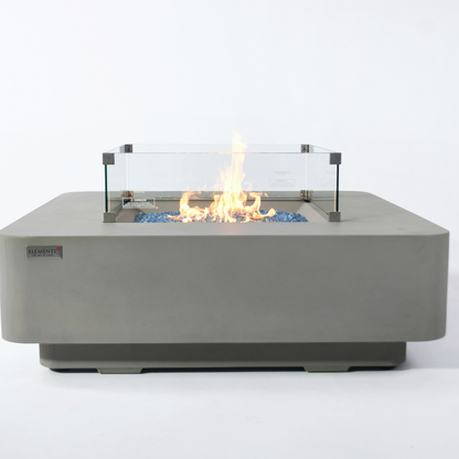 ELEMENTI PLUS LUCERNE Fire Table - Light Gray