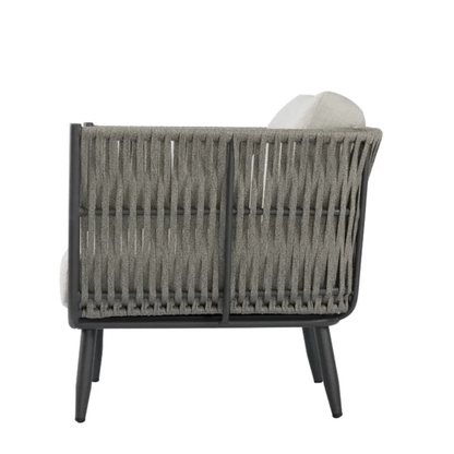 Elementi Milano Outdoor Aluminum Lounge Chair with Sunbrella® Cushions
