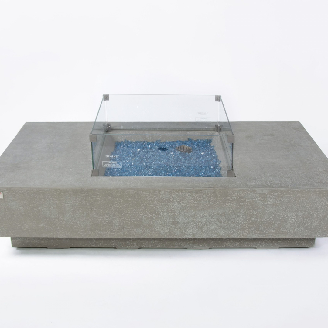 ELEMENTI PLUS MONTE CARLO Fire Table- Light Gray