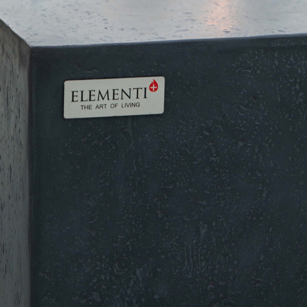ELEMENTI PLUS BERGEN Fire Table - Dark Gray