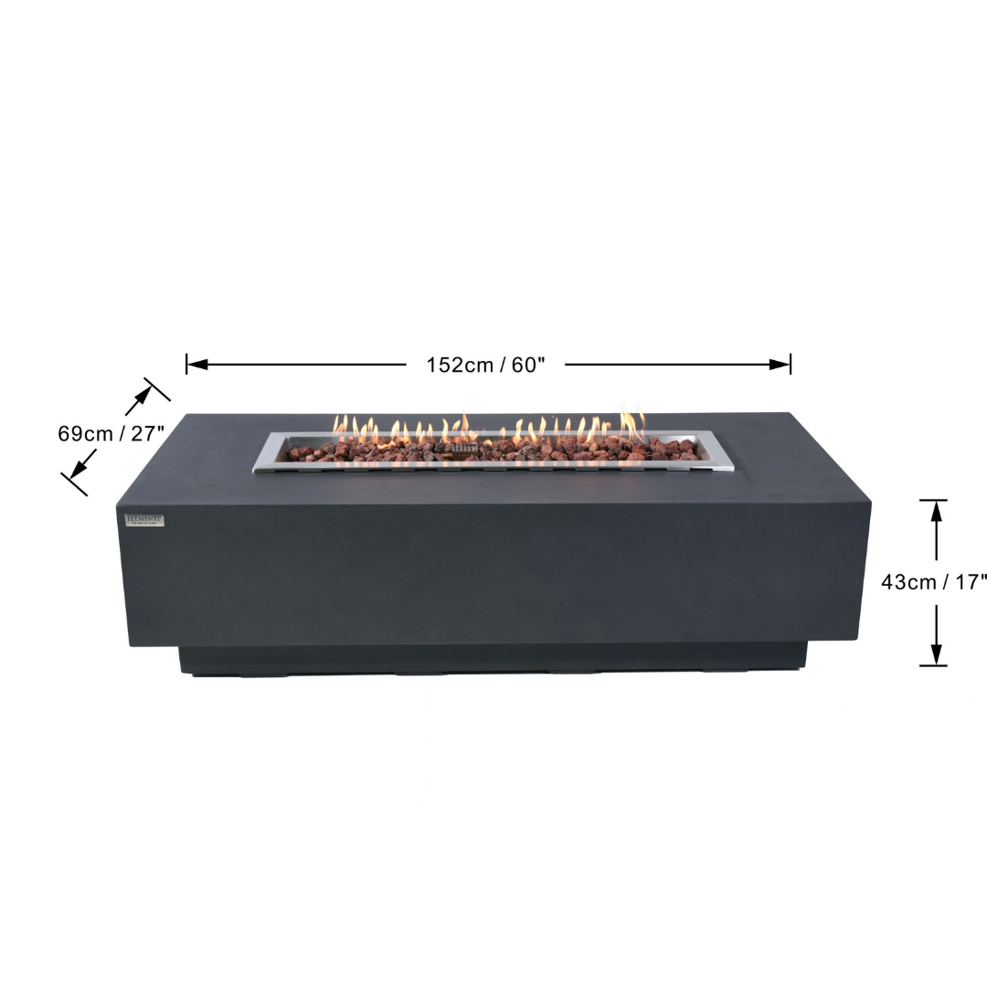 ELEMENTI GRANVILLE FIRE TABLE (Dark Gray)