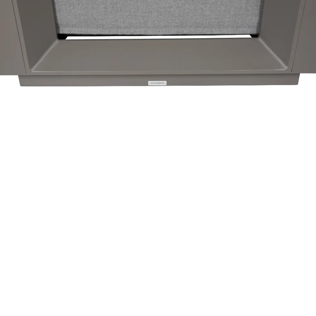 Elementi Newport Outdoor Powder-Coated Aluminum Lounge Chair with Sunbrella®Cushions