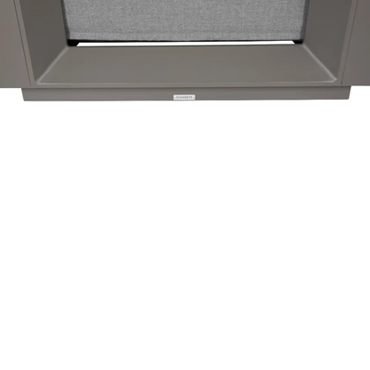 Elementi Newport Outdoor Powder-Coated Aluminum Lounge Chair with Sunbrella®Cushions