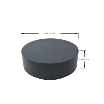 Elementi ROME Column Series Coffee Table Large - Slate Black