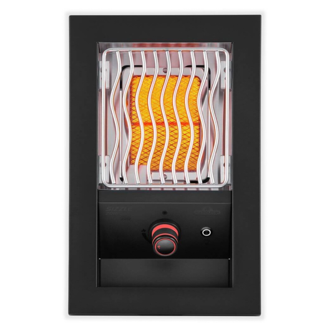 Napoleon Built-in 700 Series Single Infrared Burner with Matte Black Cover
