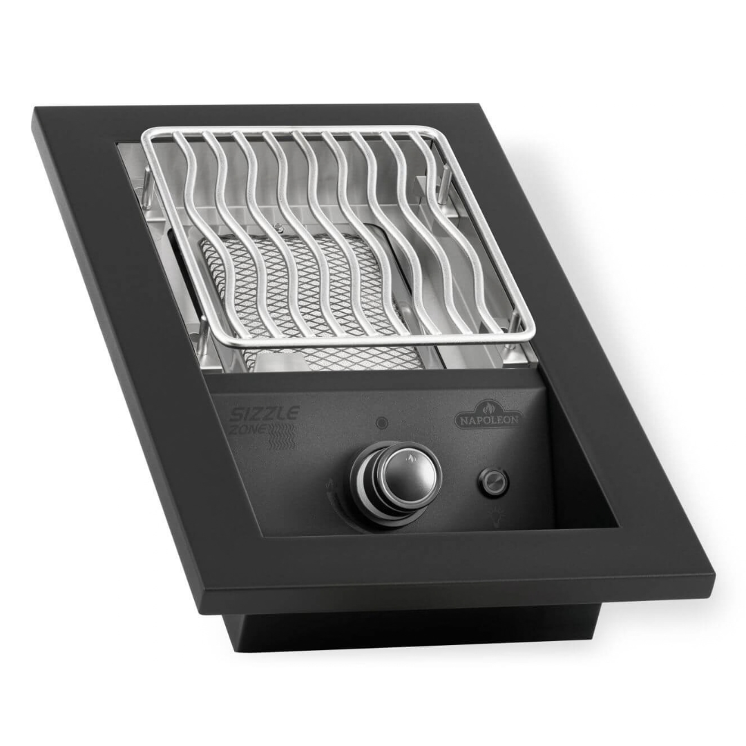 Napoleon Built-in 700 Series Single Infrared Burner with Matte Black Cover