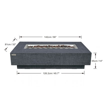 ELEMENTI HAMPTON FIRE TABLE (Dark Gray)
