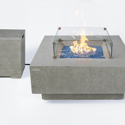 ELEMENTI PLUS VICTORIA Fire Table Light Gray