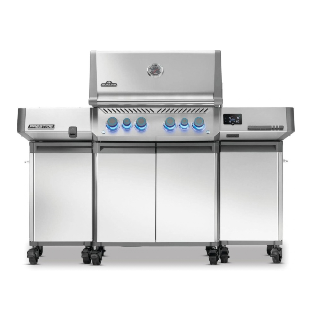 Napoleon Prestige® Under Grill Storage Two Carts