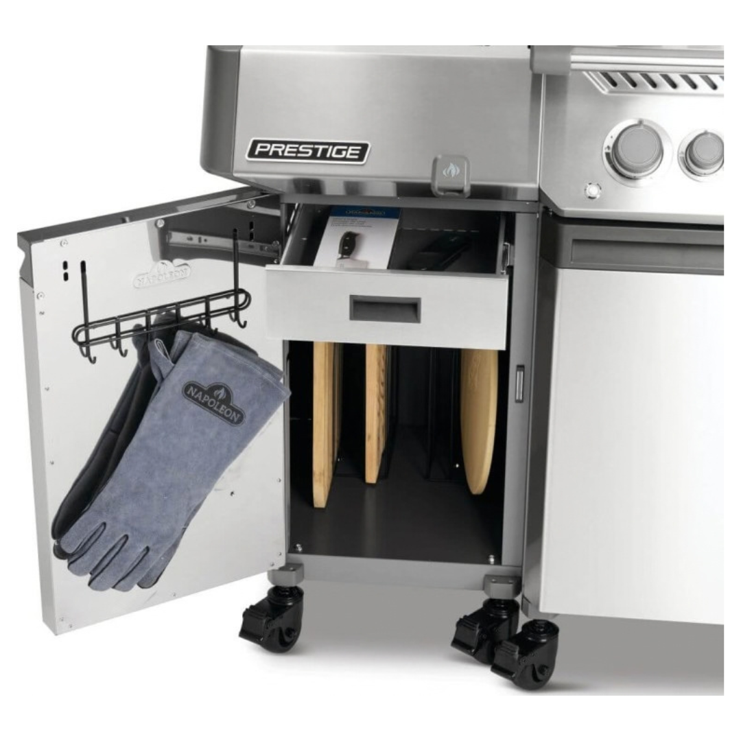 Napoleon Prestige® Under Grill Storage Two Carts