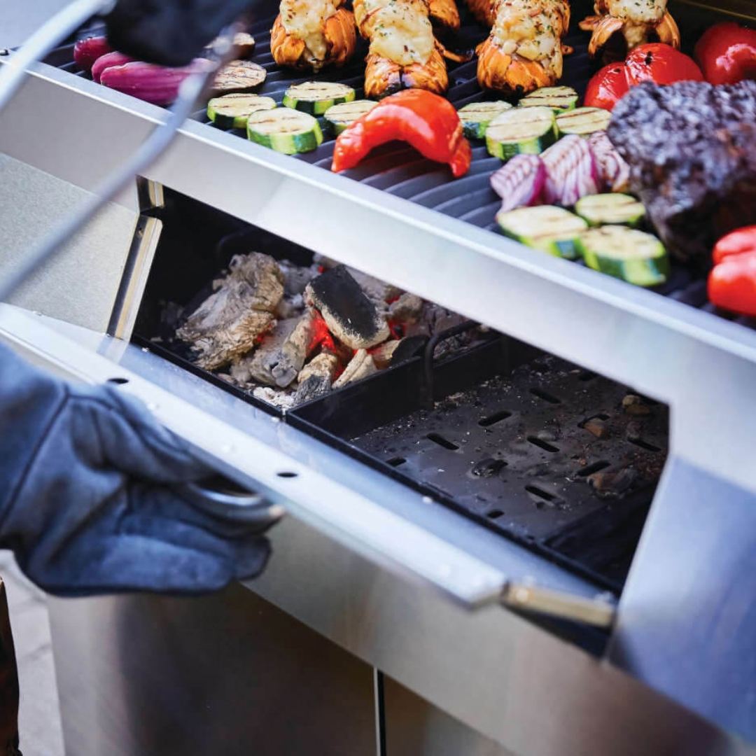 Napoleon Professional 605 Charcoal Cart Full Size Cart Grill
