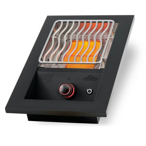 Napoleon Built-in 700 Series Single Infrared Burner with Matte Black Cover