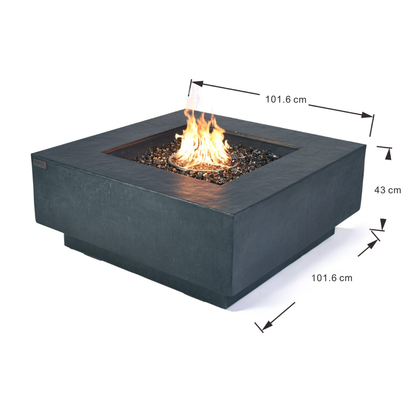 ELEMENTI PLUS BERGEN Fire Table - Dark Gray