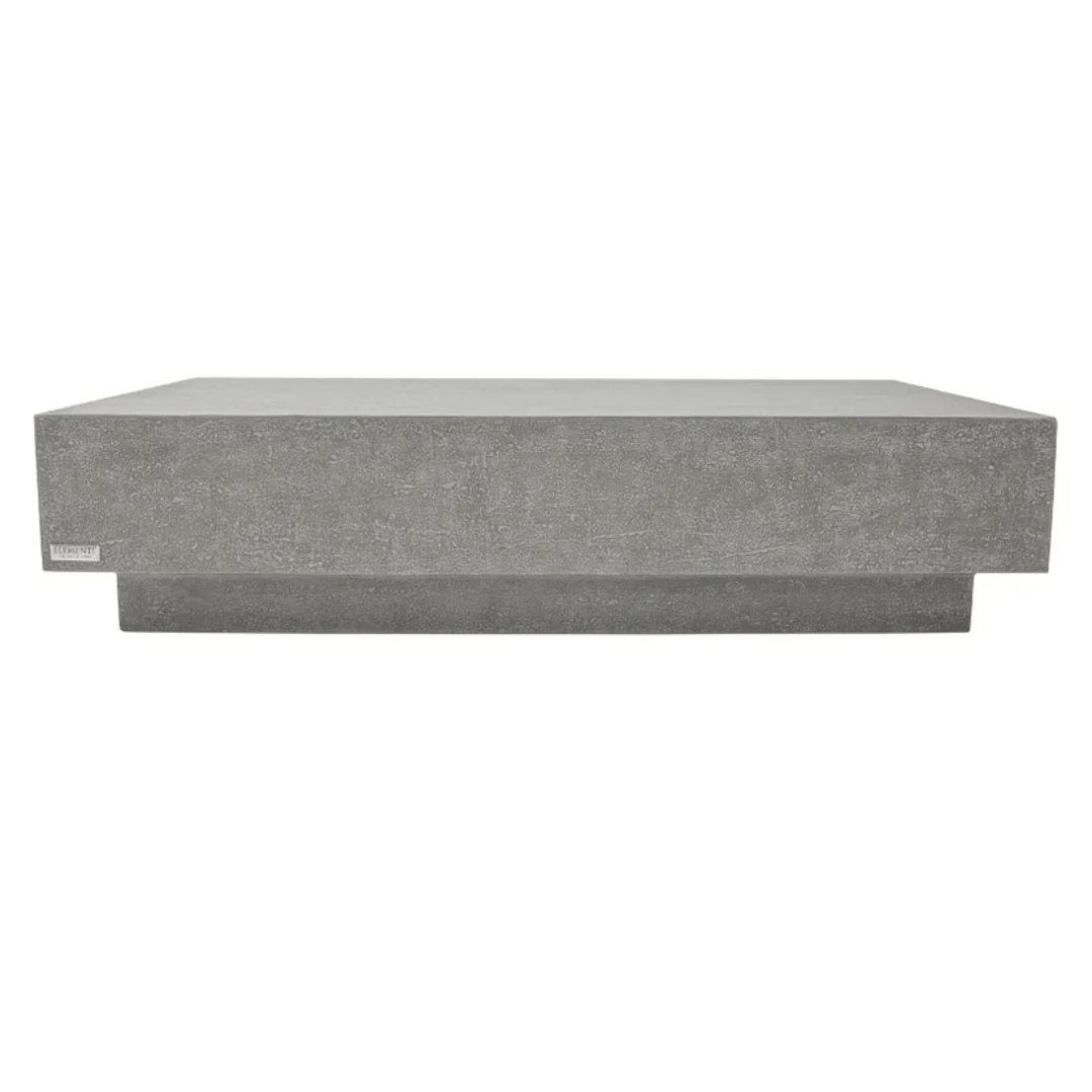 Elementi Tevere 60" Concrete Coffee Table - Space Gray