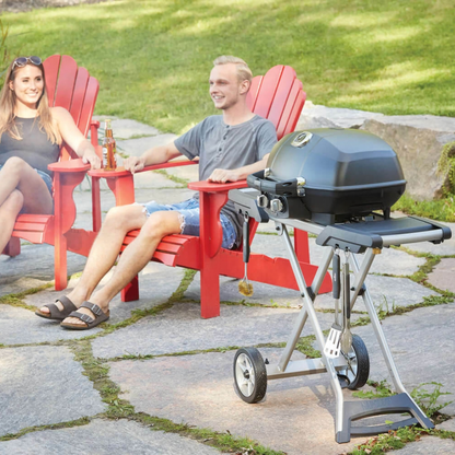 Napoleon TravelQ™ PRO285X Portable Propane Gas Grill with Scissor Cart (Black)