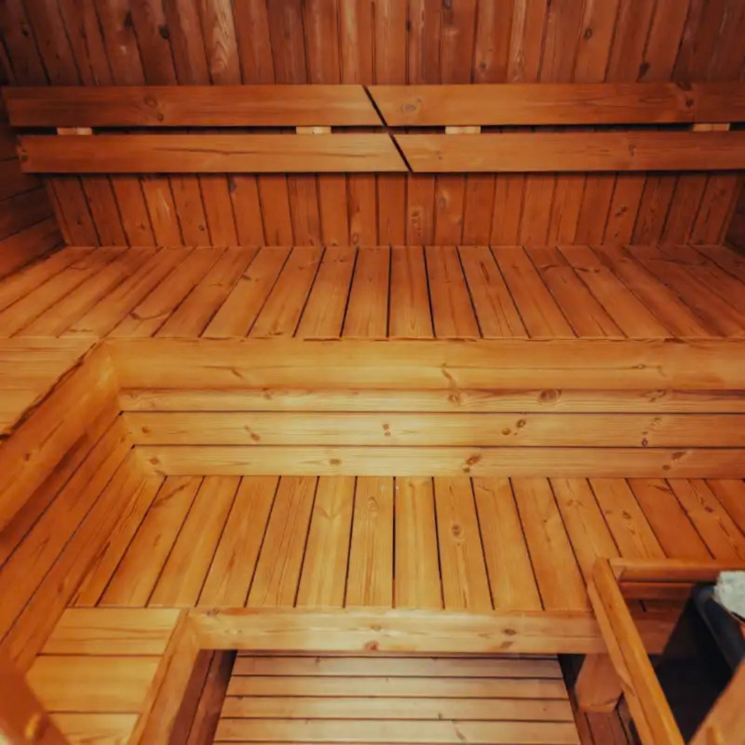 Mande Spa MW16 ThermoWood® — 4 Person Outdoor Sauna