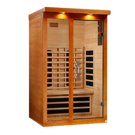 ***New 2026 Model*** Dynamic "Llumeneres" 2 Person Full Spectrum Nero Zero EMF FAR IR Sauna (DYN-6215-03 FS)