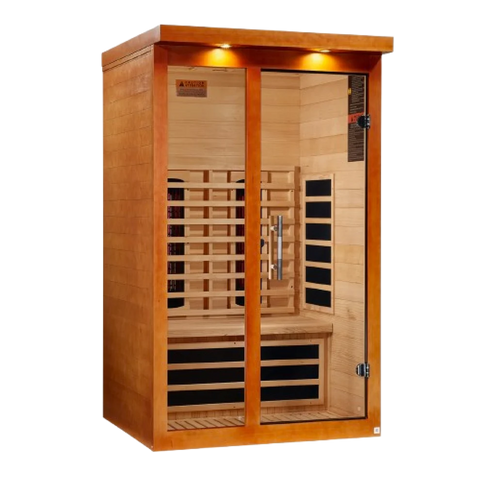***New 2026 Model*** Dynamic "Llumeneres" 2 Person Full Spectrum Nero Zero EMF FAR IR Sauna (DYN-6215-03 FS)