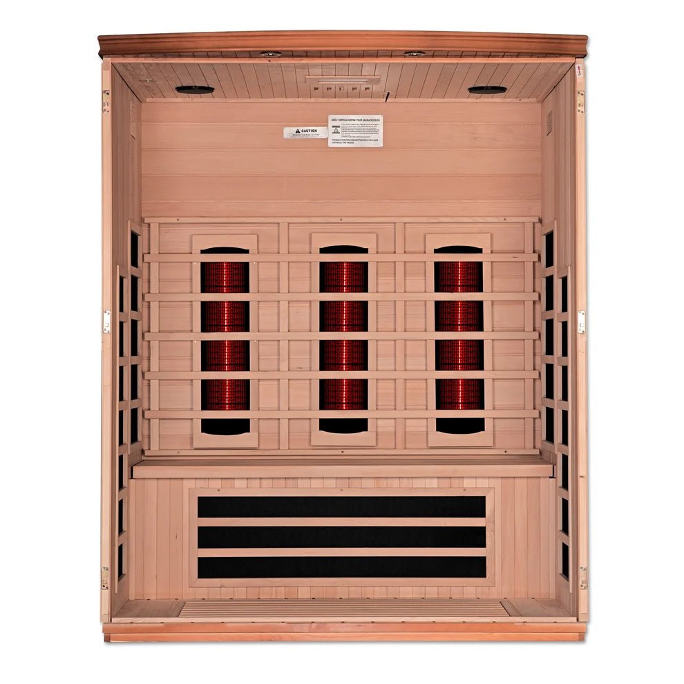 Dynamic "Lugano" 3 Person Full Spectrum IR Sauna (DYN-6336-03 FS)