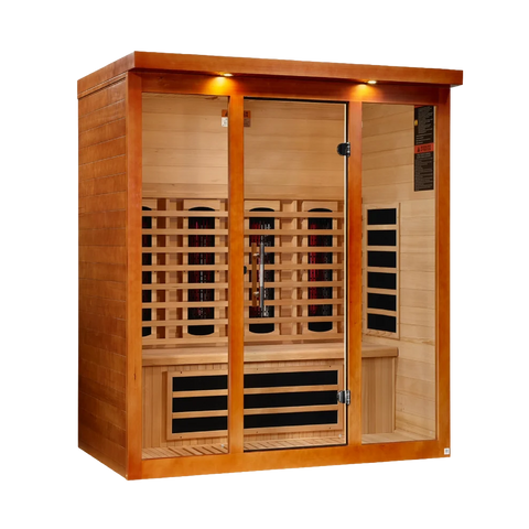 ***New 2026 Model*** Dynamic Vila Grande 4 Person Full Spectrum Nero Zero EMF FAR IR Sauna (DYN-6415-03 FS)