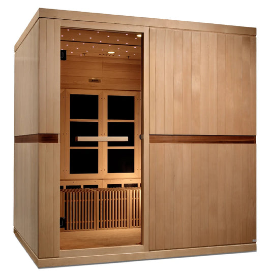*Retired in 2024*** Golden Designs "Catalonia" 8 Person Ultra Low EMF FAR IR Sauna (GDI-6880-01)