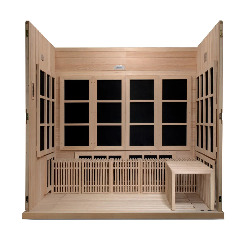 *Retired in 2024*** Golden Designs "Catalonia" 8 Person Ultra Low EMF FAR IR Sauna (GDI-6880-01)
