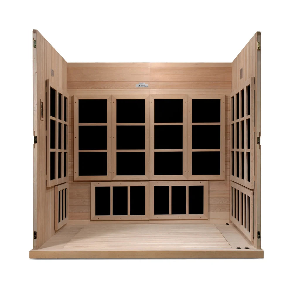 *Retired in 2024*** Golden Designs "Catalonia" 8 Person Ultra Low EMF FAR IR Sauna (GDI-6880-01)
