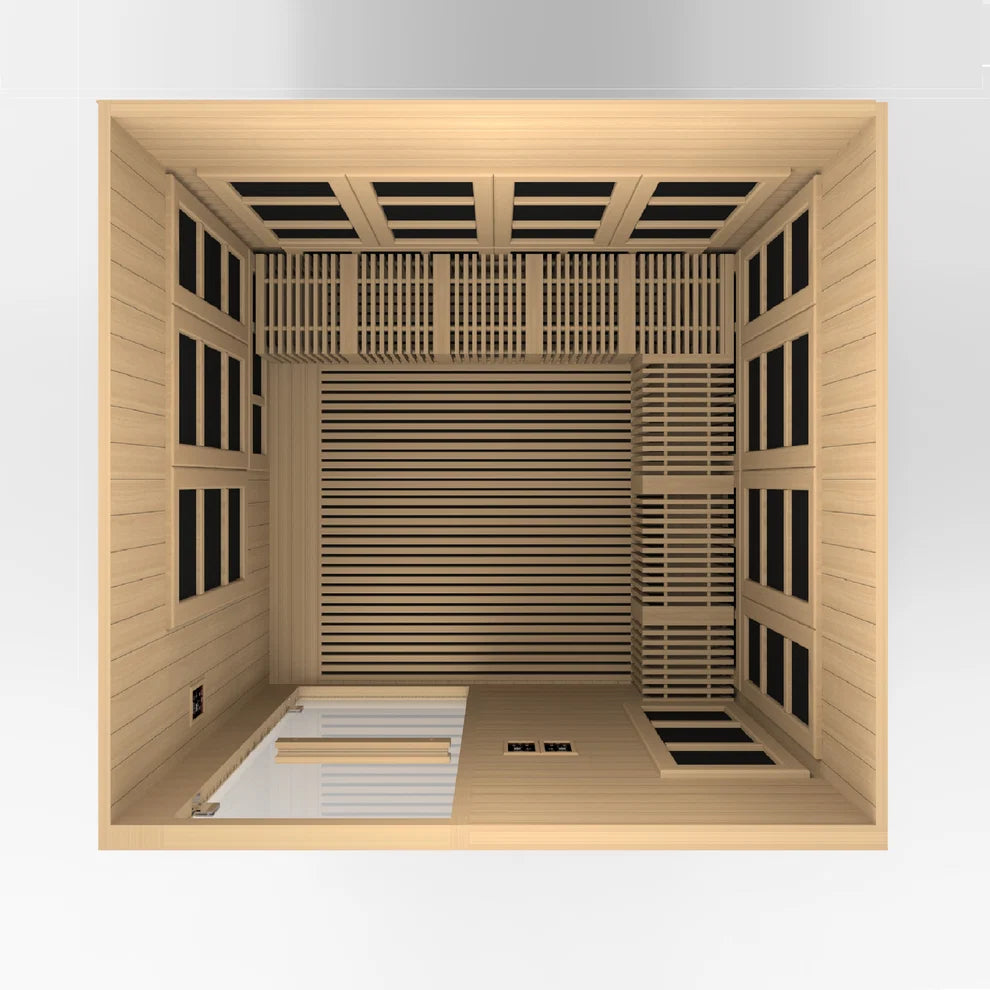 *Retired in 2024*** Golden Designs "Catalonia" 8 Person Ultra Low EMF FAR IR Sauna (GDI-6880-01)