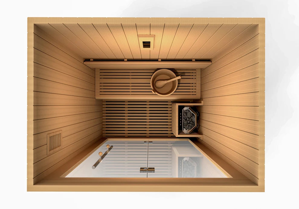 *Retired in 2024*** Golden Designs "Sundsvall Edition" 2 Person Traditional Sauna (GDI-7289-01)