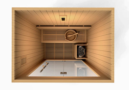 *Retired in 2024*** Golden Designs "Sundsvall Edition" 2 Person Traditional Sauna (GDI-7289-01)