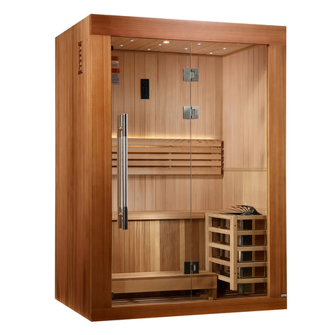 2025 Golden Designs Updated "Sundsvall" 2 Person Traditional Sauna (GDI-7289-02