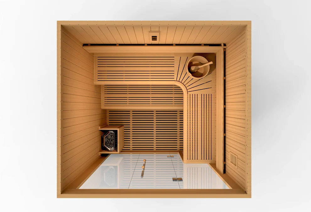 Retired in 2025*** Golden Designs "Osla" 4-6 Person Traditional Sauna (GDI-7689-01)
