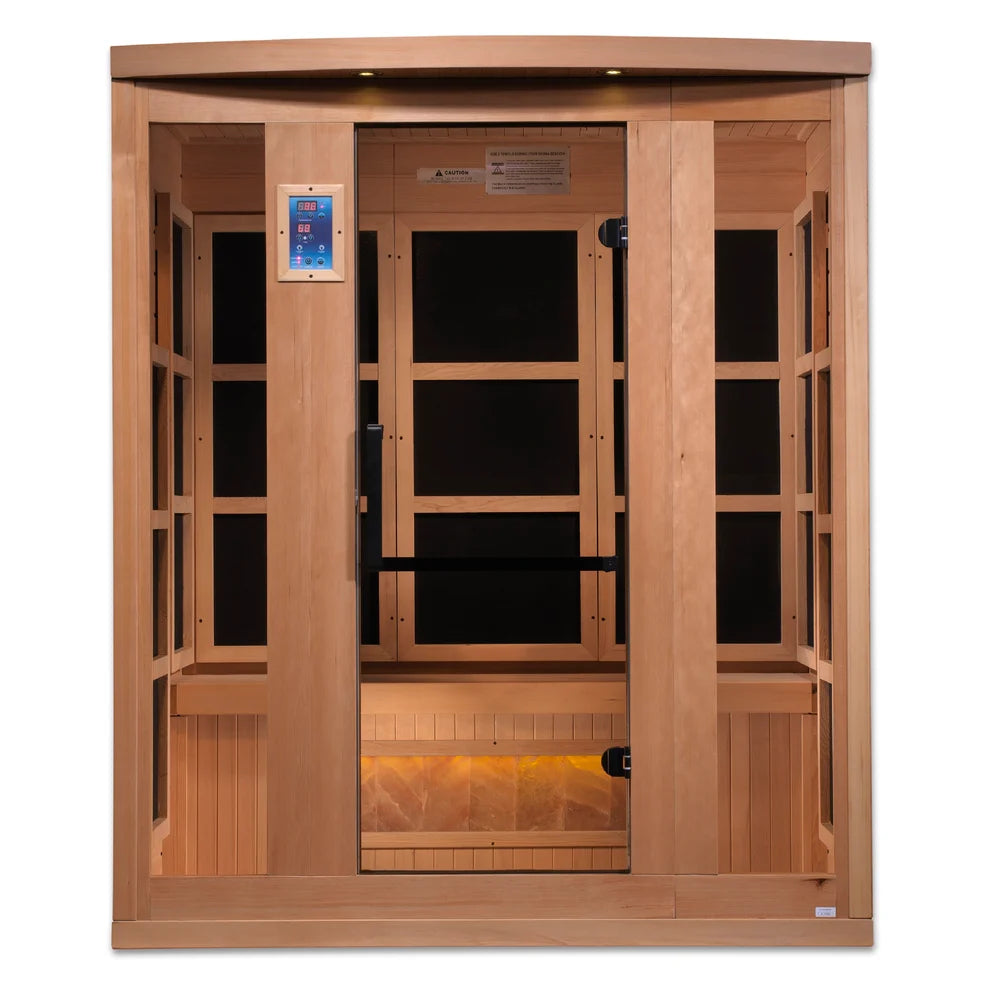 Retired in 2024*** Golden Designs "Hotel Edition" 3 Person Near Zero EMF with Himalayan Salt Bar (GDI-8030-H3)