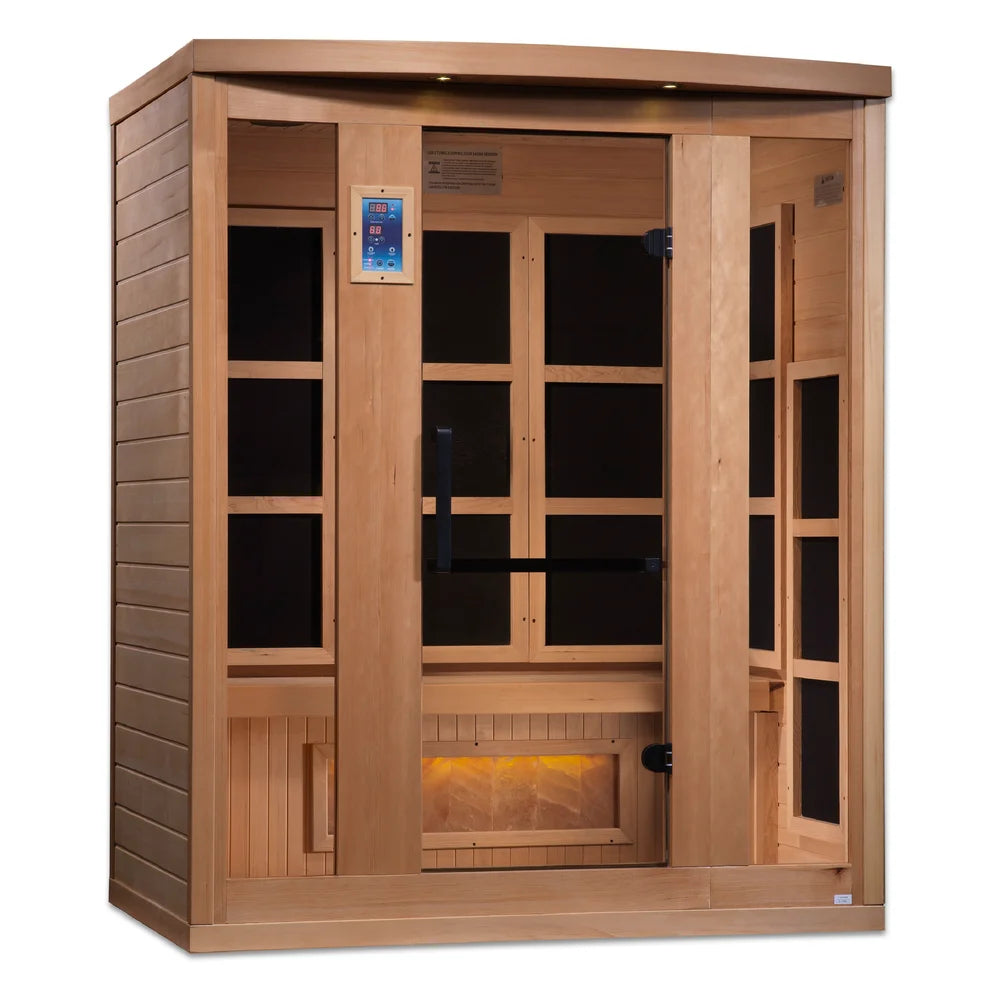 Retired in 2024*** Golden Designs "Hotel Edition" 3 Person Near Zero EMF with Himalayan Salt Bar (GDI-8030-H3)