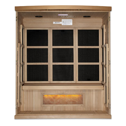 Retired in 2024*** Golden Designs "Hotel Edition" 3 Person Near Zero EMF with Himalayan Salt Bar (GDI-8030-H3)