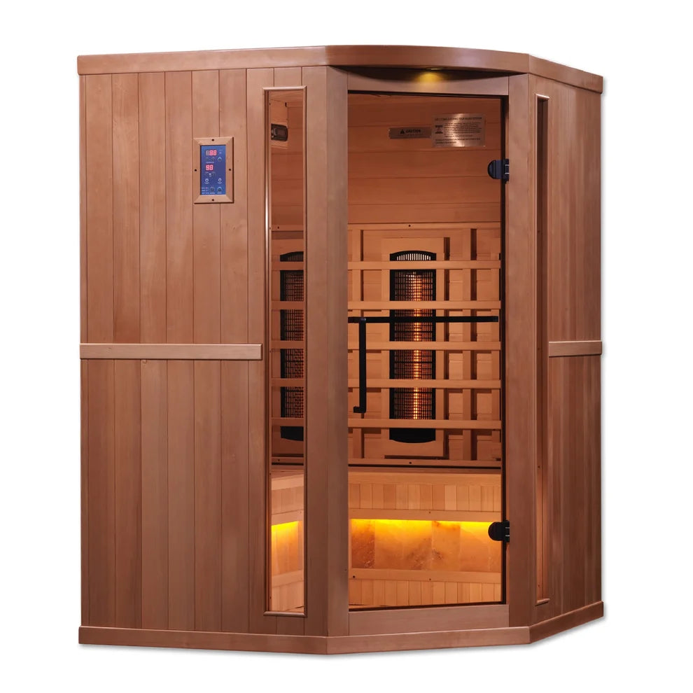 Retired in 2024*** Golden Designs "Reserve Edition" 3 Person Full Spectrum with Himalayan Salt Bar (GDI-8035-02)