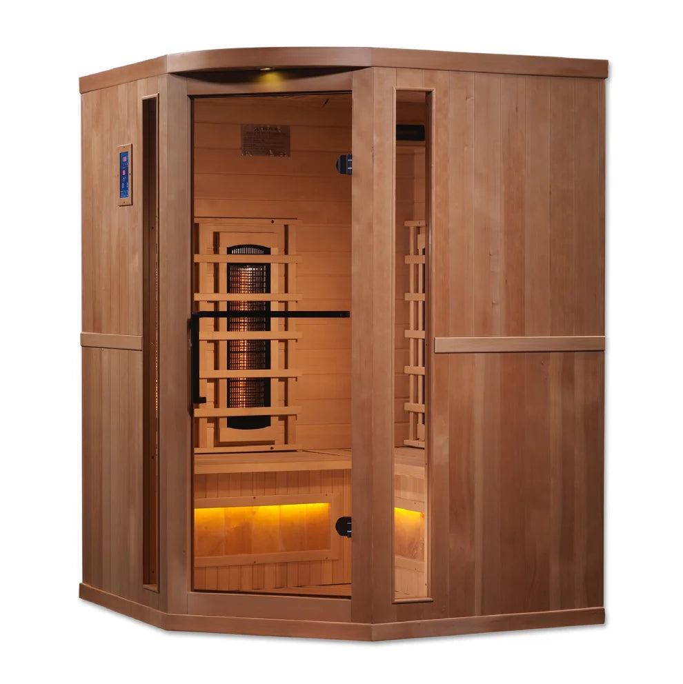 Retired in 2024*** Golden Designs "Reserve Edition" 3 Person Full Spectrum with Himalayan Salt Bar (GDI-8035-02)