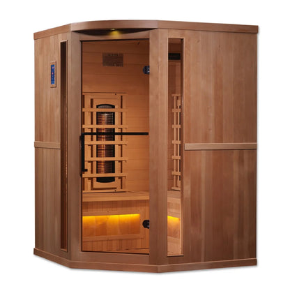 Retired in 2024*** Golden Designs "Reserve Edition" 3 Person Full Spectrum with Himalayan Salt Bar (GDI-8035-02)