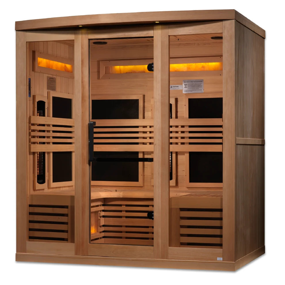 Golden Designs "Reserve Edition" 6 Person Near Zero EMF Full Spectrum with Himalayan Salt Bar (GDI-8260-01)