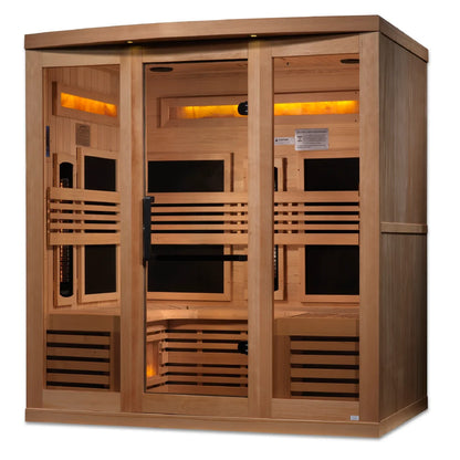 Golden Designs "Reserve Edition" 6 Person Near Zero EMF Full Spectrum with Himalayan Salt Bar (GDI-8260-01)