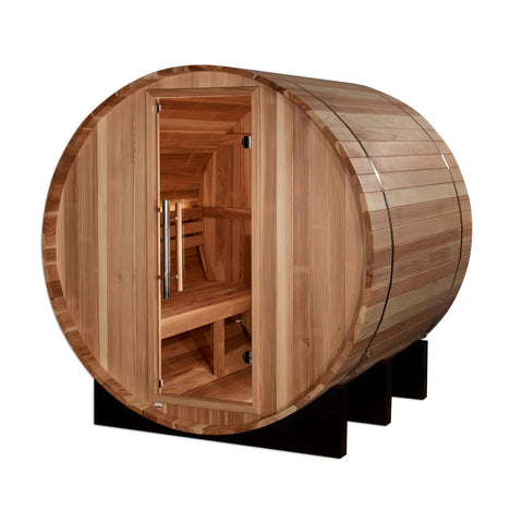 Golden Designs "St. Moritz" 2 Person Barrel Traditional Sauna (GDI-B002-01)