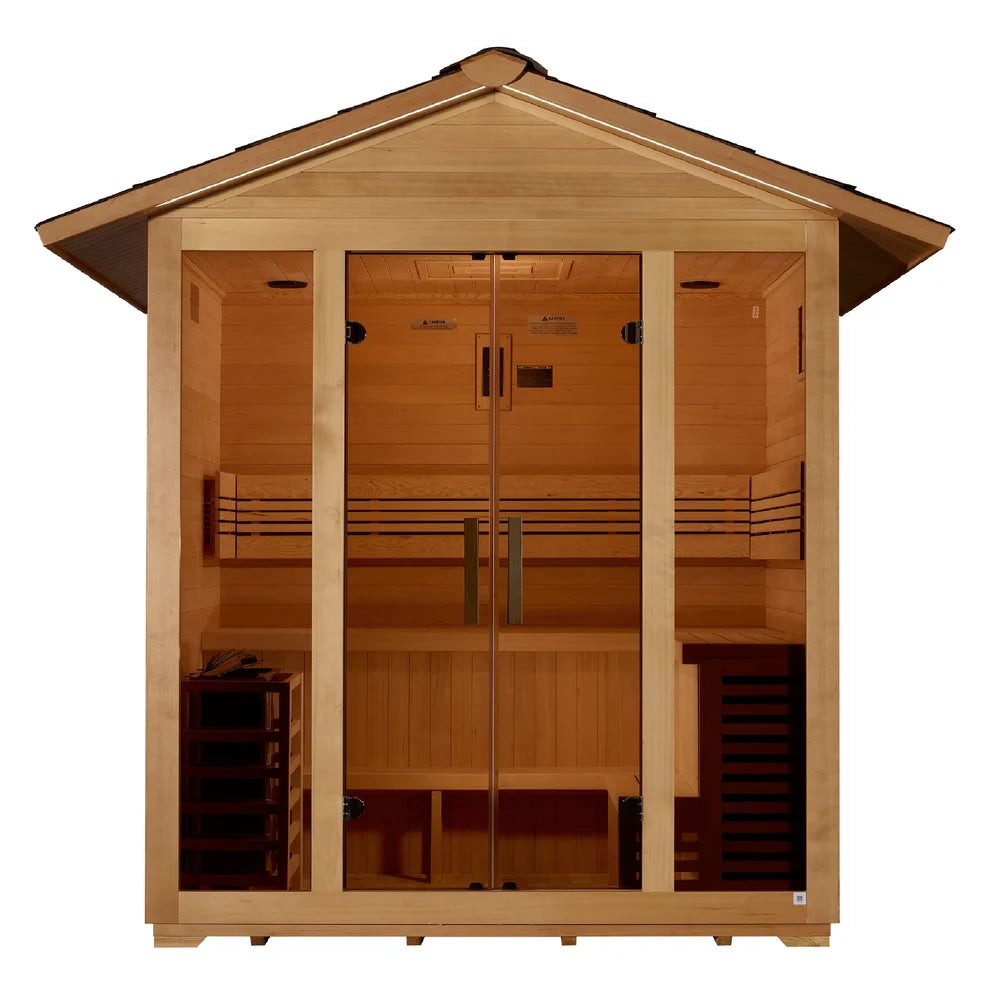 Golden Designs "Vorarlberg" 5 Person Traditional Outdoor Sauna (GDI-8105-01)