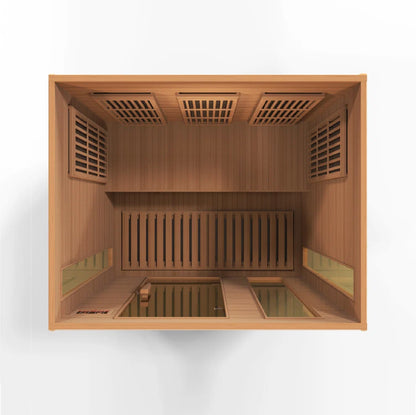 Maxxus 3 Person Low EMF FAR IR Sauna (MX-K306-01-CED)