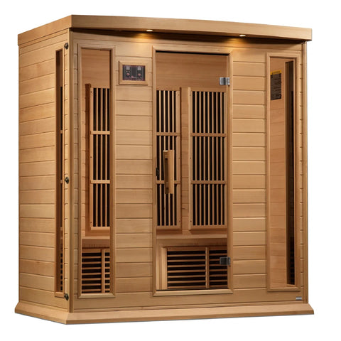 Maxxus 4 Person Near Zero EMF FAR IR Sauna (MX-K406-01-ZF HEM)