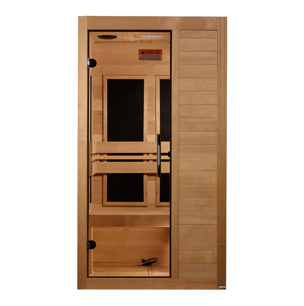 Maxxus "S-Line" 1 Person Low EMF FAR IR Sauna (MX-S106-01)