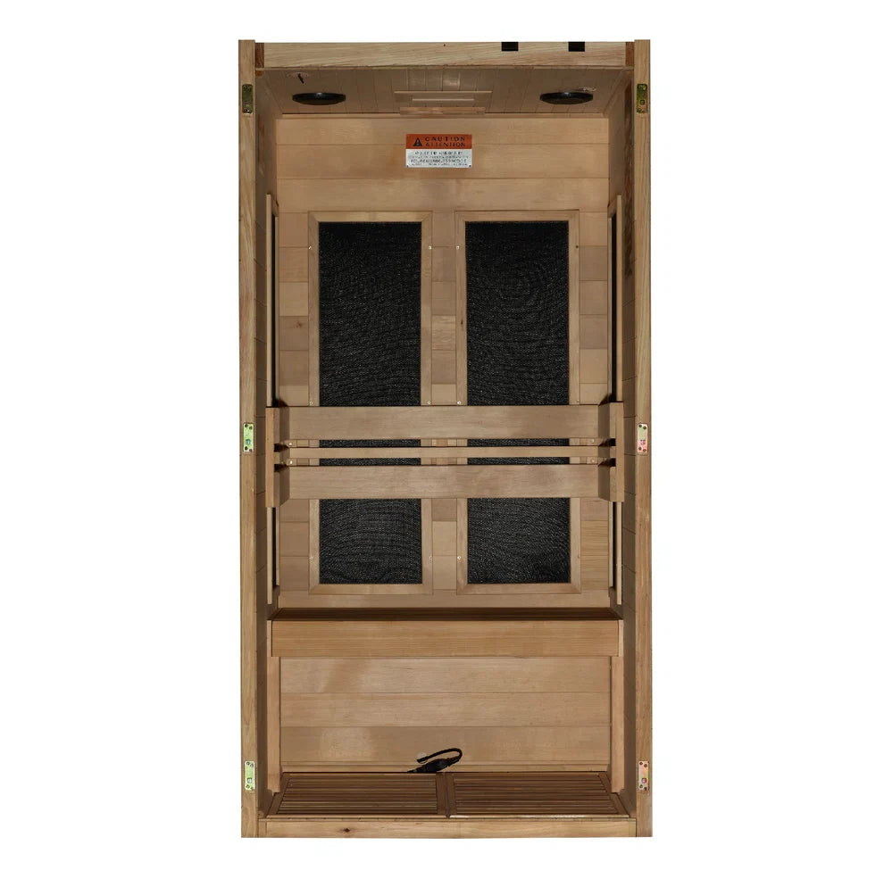 Maxxus "S-Line" 1 Person Low EMF FAR IR Sauna (MX-S106-01)