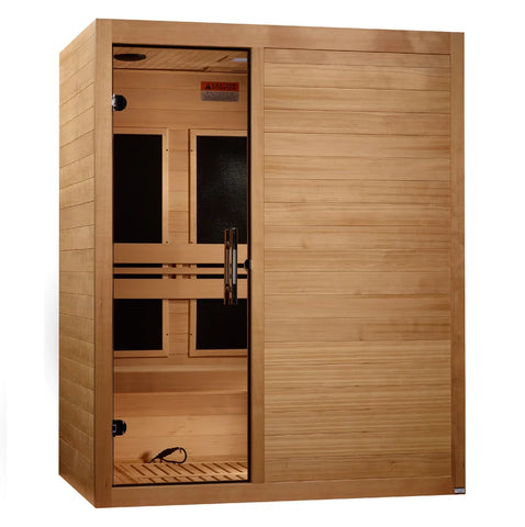 Maxxus "S-Line" 3 Person Low EMF FAR IR Sauna (MX-S306-01)