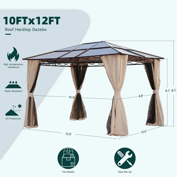Summit Haven Hardtop Gazebo